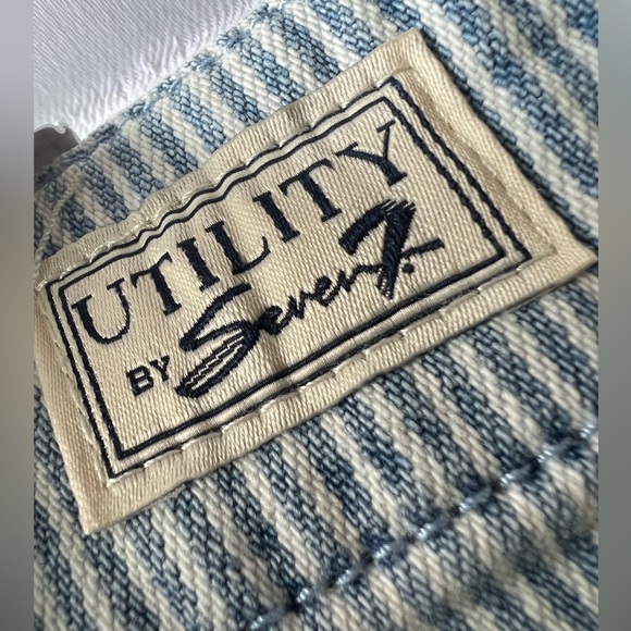 Seven7 - Front Patch Pocket Stretch Cotton Twill Utility Skirt Size: 10 > NWT - Picture 11 of 13